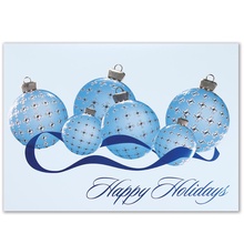 Classic Plaid Ornaments Holiday Card