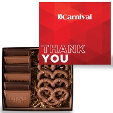 6 Piece Cookie and Confection Gift Box with Pretzels