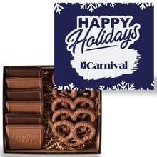6 Piece Cookie and Confection Gift Box with Pretzels