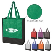 Crosshatch Mini Non-Woven Custom Tote Bags