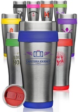 Custom 16 oz. Insulated Stainless Steel Travel Mugs