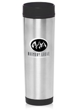 Custom 16 oz. Slim Color Top Travel Mugs