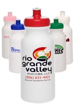 Custom 20 oz. Water Bottles with Push Cap