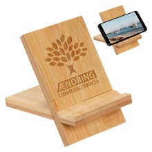 Custom Bamboo Phone Stand