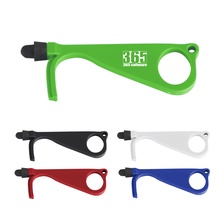 Custom Door Opener with Antimicrobial Additive & Stylus Pen