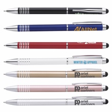 Metal Twist Imprinted Stylus Pens