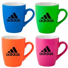 Custom Neon Soft Touch 12 oz Ceramic Mugs