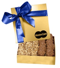 The Chairman Gold Gift Box - Almond Butter Crunch & Cashew Caramel Turtles