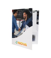 2 Pocket Presentation Folders, Business Themes (imprint at bottom)