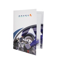 2 Pocket Presentation Folders, Business Themes (imprint on top)