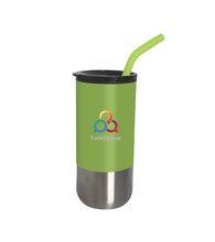 18 oz. Olympia Insulated Tumbler with Straw - Full Color