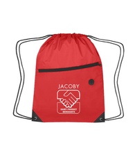 Promotional Sports Backpack w/ Front Zipper