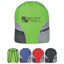 Deluxe Drawstring Logo Backpack