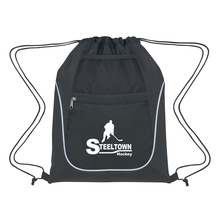 Custom Drawstring Sports Packs with Dual Pockets