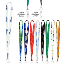 Full Color Imprint Smooth Dye Sublimation Lanyard 1"