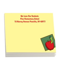 Sticky Note Pads - Apple 4&quot; x 3&quot; (100 sheets)