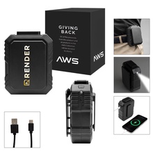 AWS UL Listed 5,000 mAh Power Bank and Fan With Clip