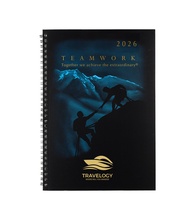 Teamwork Mountains Spiral Bound Date Log Calendar 2026