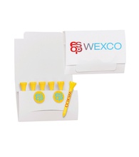6-2 Golf Tee Packet with 3 1/4&quot; Personalized Tees