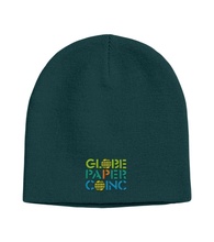 Knit Beanie Cap-Embroidered