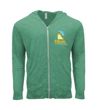 Threadfast Apparel Unisex TriBlend Full-Zip Light Hoodie