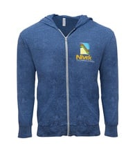 Threadfast Apparel Unisex TriBlend Full-Zip Light Hoodie