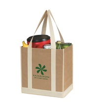 Non Woven Two-Tone Shopper Tote Bag