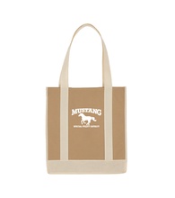 Non Woven Two-Tone Shopper Tote Bag