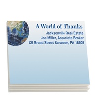 Sticky Note Pads - A World of Thanks 4&quot; x 3&quot; (100 sheets)