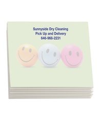 Sticky Note Pads - Smiley Faces 4&quot; x 3&quot; (25 sheets)
