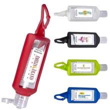 Imprinted Hand Sanitizer in Silicone Holder - 30ML