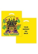 Haunted House Plastic 12" x 15" Halloween Bags