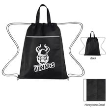 Custom Honeycomb Non-Woven Drawstring Backpacks