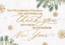 Glistening Gratitude Holiday Cards