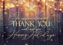 Rustic Glow Holiday Cards