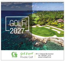Golf Wall Calendar- 2027