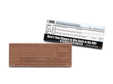 IRS 1040 Tax Form Milk Chocolate Wrapper Bar