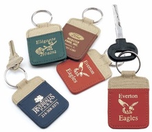 Khaki Nylon Promotional Key Tags