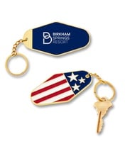 USA Patriotic Metal Keychain