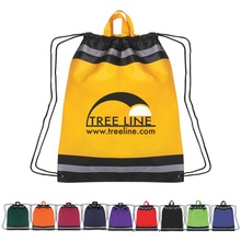 Large Non-Woven Designer Drawstring Backpacks with Logo