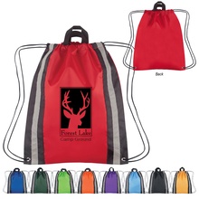 Large Reflective Custom Drawstring Backpacks