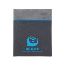 Larkspur 40 Page Manager Date Log with Colored Edge Pages - 2027