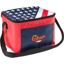 USA Flag PEVA Insulated Lunch Bag