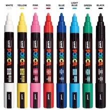 POSCA 8 Piece Basic Marker Set with Bag - Medium