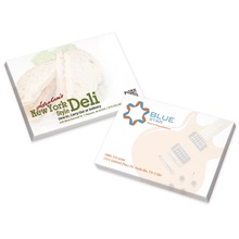 Logo 4" x 3" 100 sheet Adhesive Sticky Notes