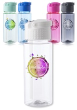 Logo Transparent 18 oz. Bottle with Carrying Handle