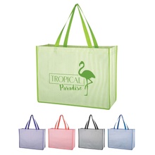 Matte Laminated Bahama Tote Bag with Logo