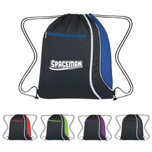 Mesh Accent Logo Drawstring Sports Pack