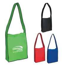 Non-Woven Messenger Tote Bag with Hook & Loop Closure
