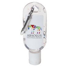Moisture Bead Hand Sanitizer with Carabiner Clip - 1 oz.